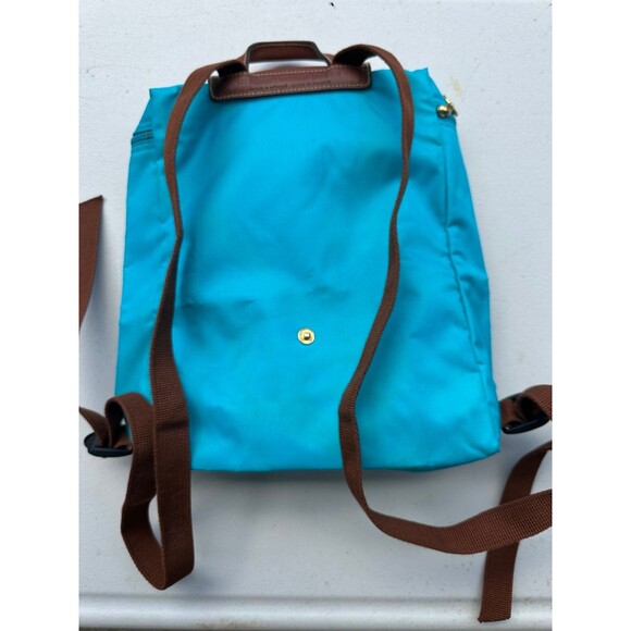 Longchamp Cobalt Le Pliage Original Nylon Leather Trim Foldable Backpack main image 9